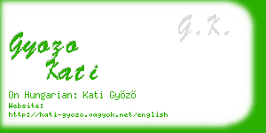 gyozo kati business card