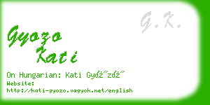 gyozo kati business card